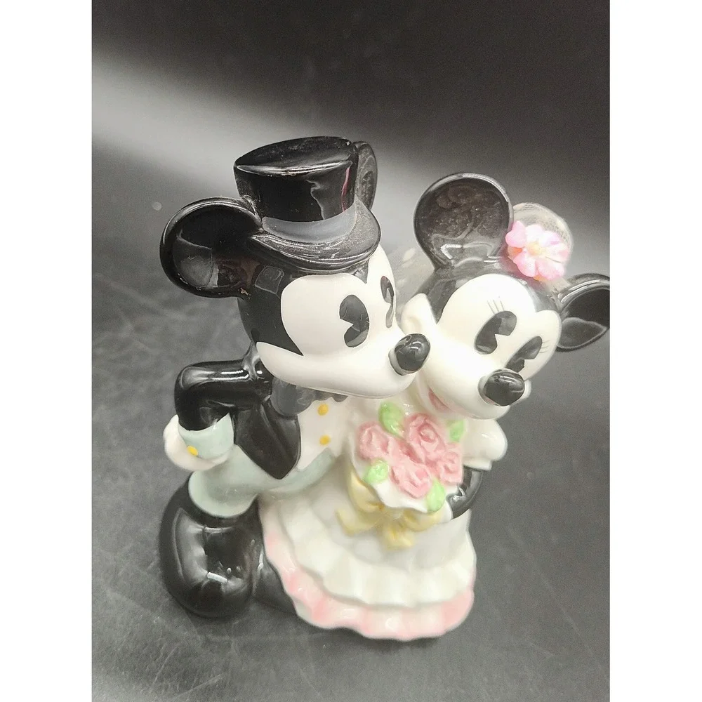 Vintage Mickey & Minnie Mouse Disney Disneyland Wedding Figurine CAKE TOPPER